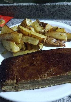 Una foto de Vacío vegano de Seitán
