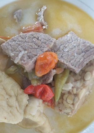 Foto resep Oblok-Oblok Daging Tahu Tempe