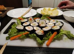 Una foto de Sushi vegetariano