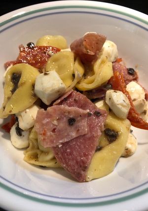 A picture of Cold Tortellini Salad.