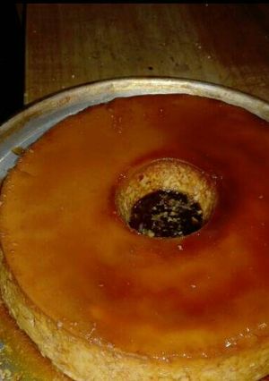 Una foto de Flan casero
