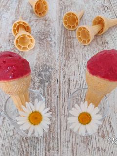 Une photo de Sorbet à la framboise