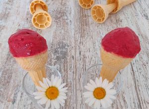 Une photo de Sorbet à la framboise