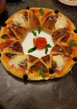 Une photo de Pizza revisitée avec une pâte moelleuse
