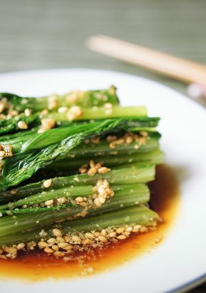 涼拌芝麻小松菜 的食譜成品照片