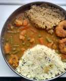 South Indian Breakfast - Ven Pongal & Kadamba Sambhar