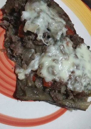 Una foto de Berenjena rellena
