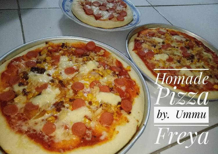 Homade pizza sosis jagung manis