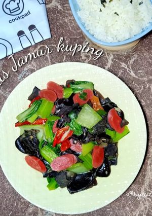 Foto resep Tumis Jamur Kuping Pakcoy