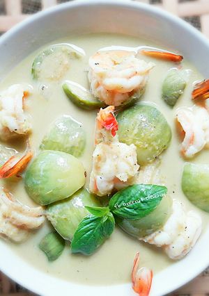 รูปของ แกงเขียวหวานกุ้ง