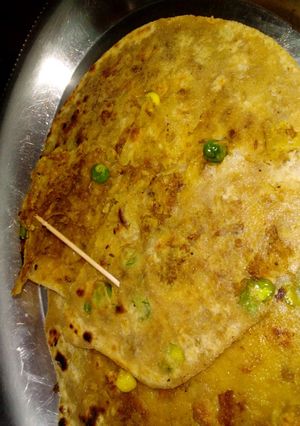 A picture of Soya peas paratha.