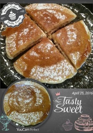 صورة لوصفة بان كيك بلقشطه