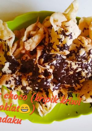 Foto resep Tortila chips choco (kripik kriwilan tortila coklat)