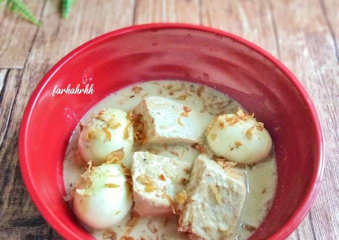 Resep Opor Telur Tahu Oleh Farhah Cookpad