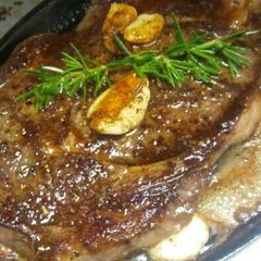 A picture of Iron Skillet Seared Steak.