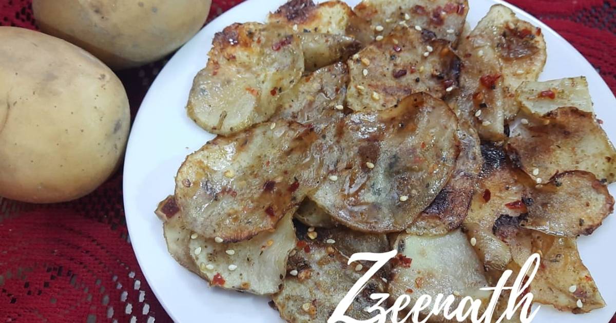 Oven Roasted Potato Chips Recipe by ZMA Cookpad