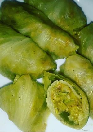 صورة لوصفة محشي ملفوف بالخضار