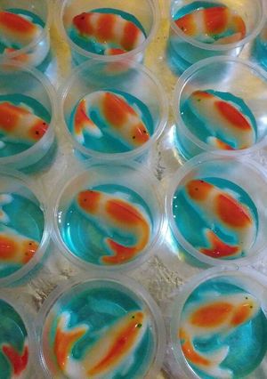 Foto resep Puding Ikan Koi