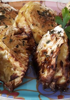 Una foto de Col al horno