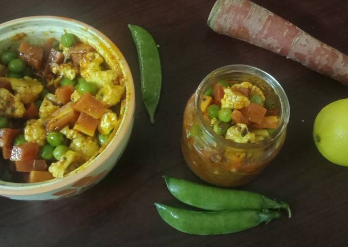 How to Make Speedy Mix veg pickle
