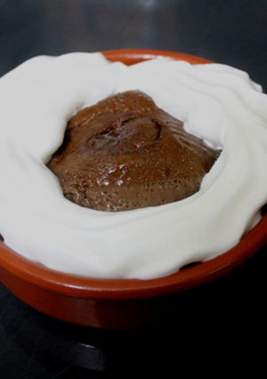 Foto principal de Flan de café con higos y boniato