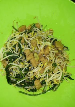 Foto resep Tumis selada air,taoge n tempe gembos