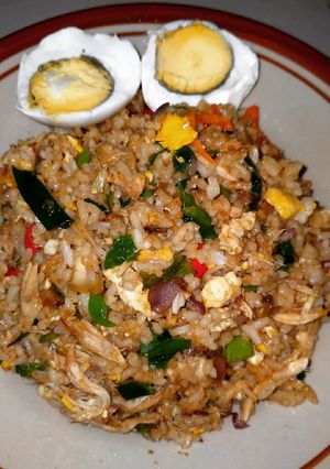Foto resep Nasi goreng ayam suwir