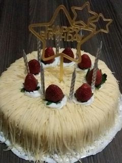 Foto resep Birthday Cake (Base cake brownies kukus Ny Liem)