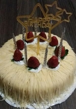 Foto resep Birthday Cake (Base cake brownies kukus Ny Liem)