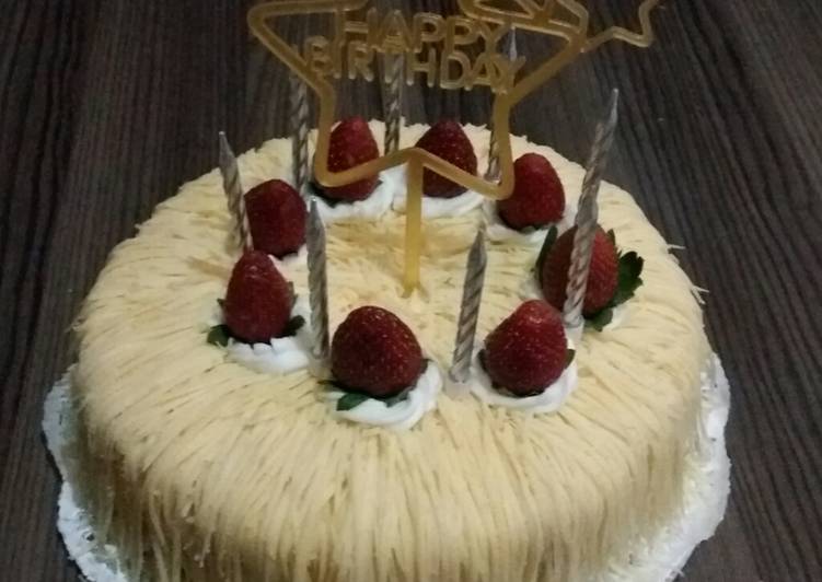 Birthday Cake (Base cake brownies kukus Ny Liem)