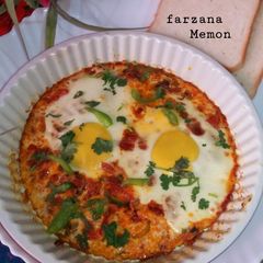 A picture of Baked egg.
