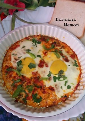 A picture of Baked egg.
