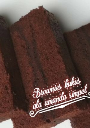 Foto resep Brownies kukus ala amanda simpel