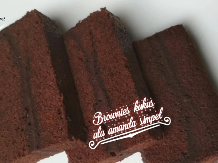 Cara Mudah Membikin Resep Brownies kukus ala amanda simpel yang Bisa Manjain Lidah Anti Ribet, Bikin Ngiler