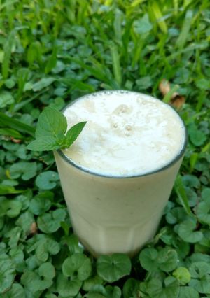 Una foto de Smoothie bien fresco y cremoso