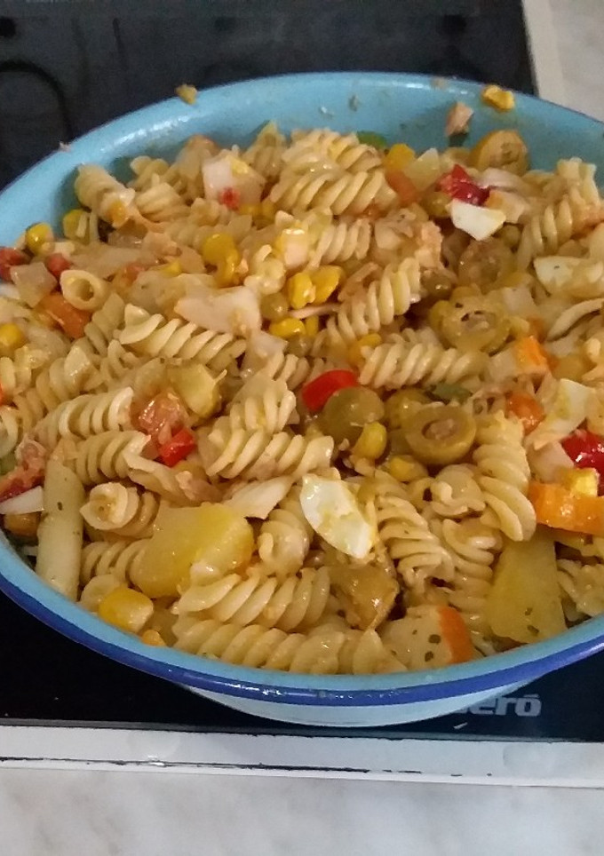 Una foto de Ensalada de espirales por el chef David rico rico arribererchi