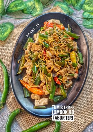 Foto resep Tumis Tempe Lombok Ijo Tabur Teri
