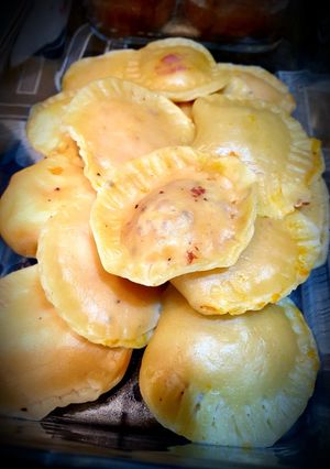 Une photo de Ravioles farcies carotte et lard
