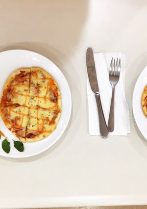 Hình của món Pizza khi bếp vắng lò.