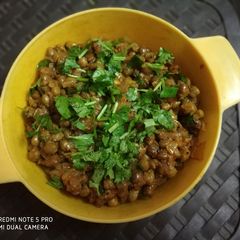 A picture of Black chana sabzi.