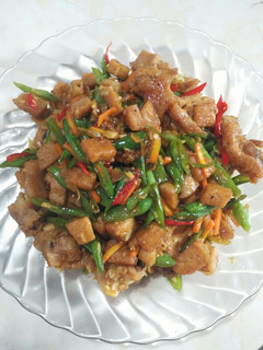 Foto resep Oseng ayam tempe gembus buncis