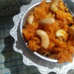 A picture of Carrot halwa andhra style.