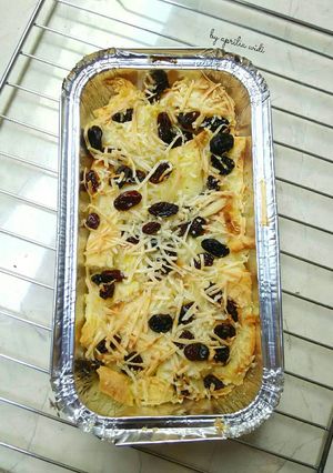 Foto resep Raisin Cheese Bread Pudding