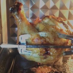 A picture of California Farm Rotisserie Chicken in the Air Fryer.