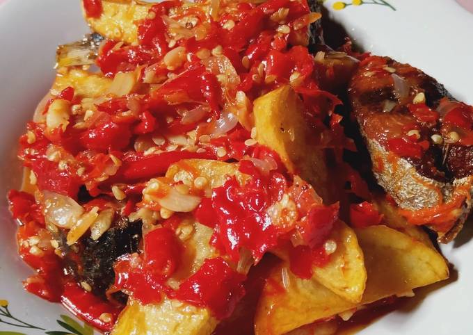 Resep Sambal tongkol mix kentang Anti Gagal