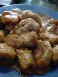Gnocchi veganos caseros con salsita de cebolla