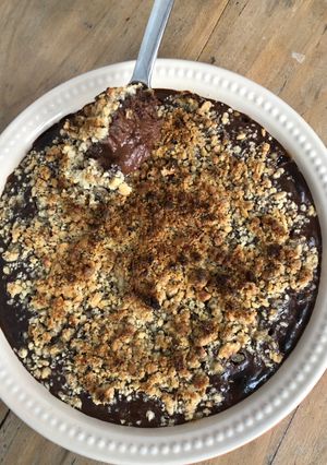 Une photo de Crumble au chocolat fondant