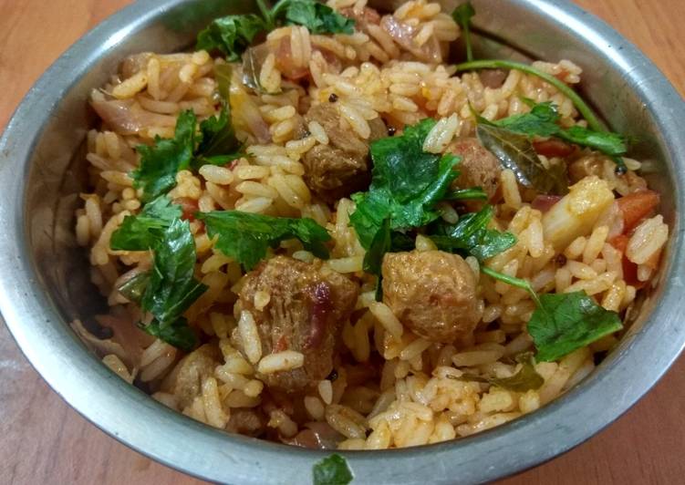 Recipe of Speedy Soya 65 fried rice