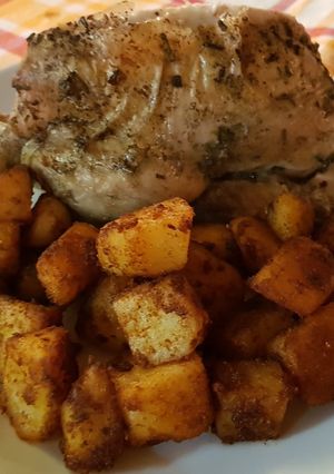 Foto di Pollo al forno con Patate Sabbiose
