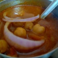 Punjabi chole A picture of Punjabi chole.